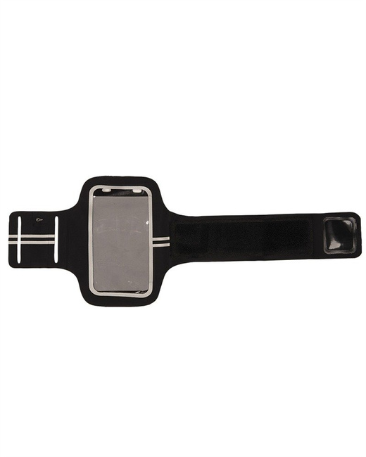 SPORT KARSZALAG TELEFONTÁSKÁVAL ÉS KULCSOKKAL - LYCRA® - Mil-Tec® - FEKETE