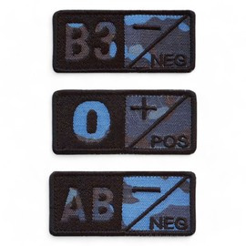 BLOOD GROUP 01- jelvény hímezve a haditengerészeti erőkre (haditengerészet) fekete fonallal - horoggal és hurokkal rögzítve - 7 x 3,5 cm