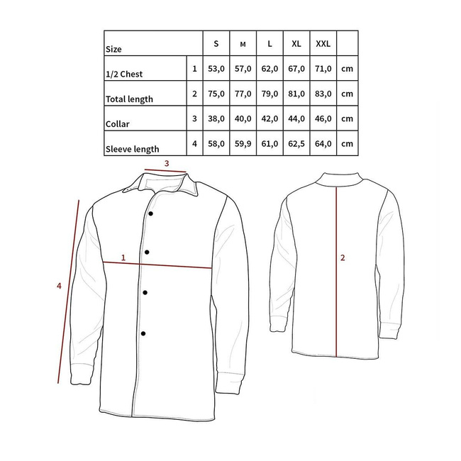 US Shirt, long sleeves, Black