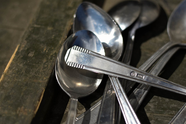 Stainless steel spoon Romanian surplus