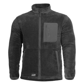 FULL ZIP FLEECE SWEATER - GRIZZLY - PENTAGON® - BLACK