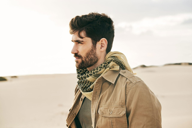 VINTAGE SHIRT - LONGSLEEVES - CAMEL - BRANDIT