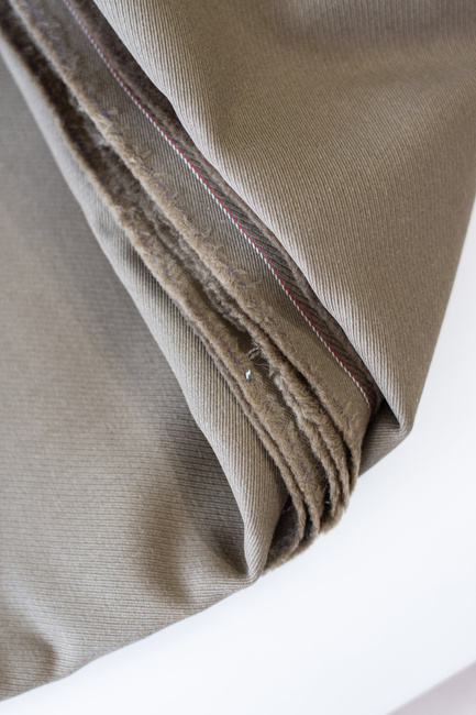 (TOILE) FABRIC PER METER (WIDTH 1,52 M) - KHAKI - ROMANIAN ARMY MILITARY SURPLUS