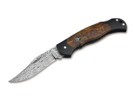 JUNIOR SCOUT DAMASCUS BROWN POCKET KNIFE - BOKER