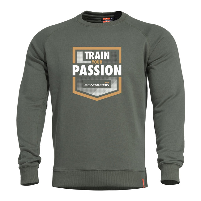 PULÓVER - HAWK "TRAIN YOUR PASSION" - Pentagon® - ZÖLD CAMO