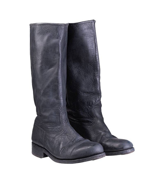 MILITARY BOOTS - BLACK - GENUINE SURPLUS FROM GERMAN ARMY STOCK - USED