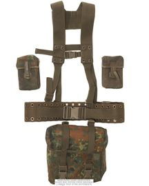 HÁMOK KÉSZLETE G3 - 5 DARAB - KATONAI TÖBBLET NÉMET HADSEREG - FLECKTARN TEREPSZÍNŰ - HASZNÁLT