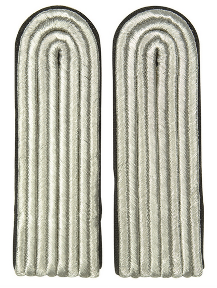 East Germ.Black Epaulets Offic.piping