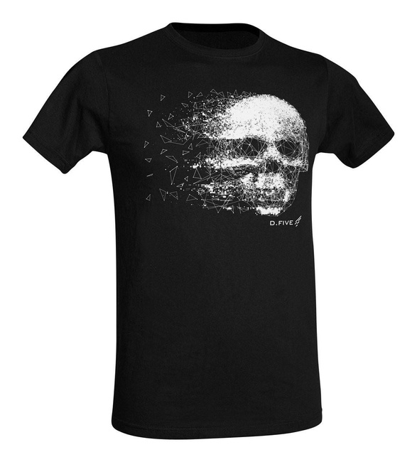 PRINTED T-SHIRT - SKULL - D.FIVE - BLACK