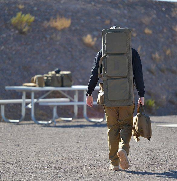 DUPLA FEGYVERES TÁSKA - CORDURA® - Helikon-Tex® - COYOTE