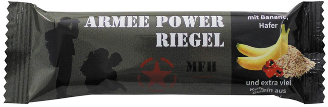 ENERGIA SZELET "ARMY POWER BAR" - ZAB ÉS BANÁN - 60 G - MFH®