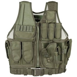 Vest, "USMC", with belt, holster, var. pouches, ZOLD OD