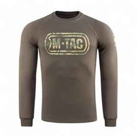 RAGLAN BLÚZ LOGÓVAL - SÖTÉT OLÍVA - M-TAC