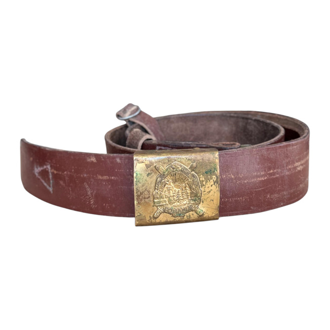 BŐR ÖV ARANY CSATTAL - KATONAI TÖBBLET ROMÁN HADSEREG - HASZNÁLT