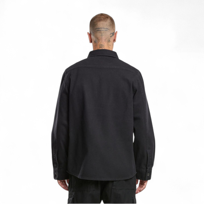 Férfi vastag Twill ing - Fekete - Brandit