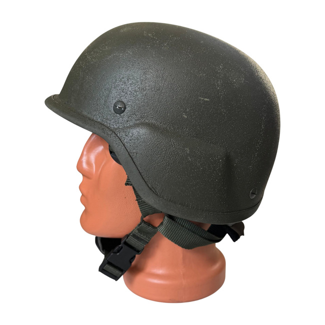 Ballisztikai védősisak - Kevlár - Román Fegyveres Erők katonai feleslegéből - Olívzöld - Újszerű állapotban