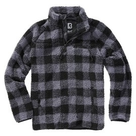 Teddyfleece Troyer Troyer pulóver - fekete/szürke - Brandit