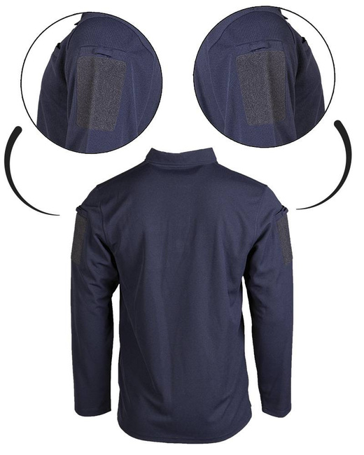 TAKTIKAI POLO ING HOSSZÚ UJJÚ - GYORSAN SZÁRADÓ - Mil-Tec® - SÖTÉTKÉK