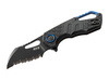 POCKET KNIFE ISONZO BLACK SERRATED - MKM