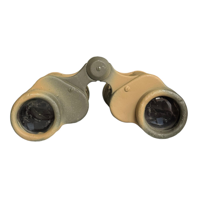 SOVIET BINOCULARS 8X30 I.O.R. - WWII - PAINTED CAMOUFLAGE 2 COLORS - NON FUNCTIONAL - REPRO