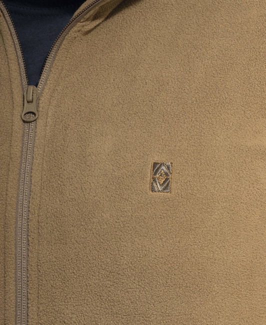FLEECE SWEATER WITH ZIPPER - ELK - PENTAGON - BLACK/WOLF GREY ZIP