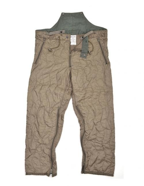 GENUINE GERMAN ARMY O.D. QUILT LINER FOR WET WEATHER PANTS
