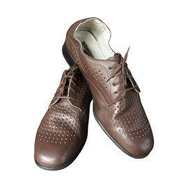 Férfi nyári cipő - RSR időszak - Román hadsereg katonai felesleg - Barna - Jó állapotú