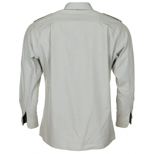 HOSSZÚ UJJÚ ING - SZÜRKE - KATONAI FELESLEG HOLLAND HADSEREG - HASZNÁLT