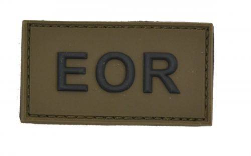 "EOR" VELCRO PATCH - FEKETE/OD