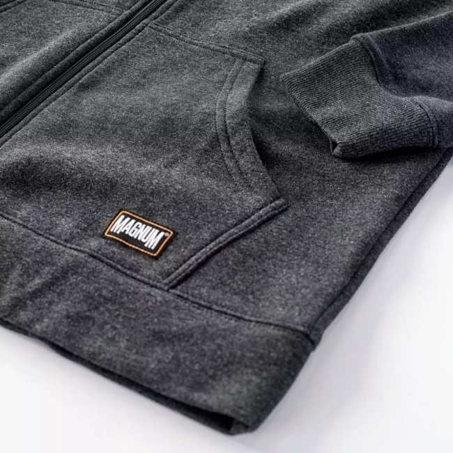 FÉRFI KAPUCNIS PULÓVER - MAGNUM LEPUS - SÖTÉTSZÜRKE