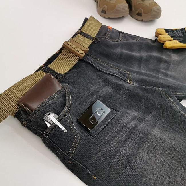 TACTICAL JEANS - ROGUE - PENTAGON  - BLACK - LENGTH 34 inch