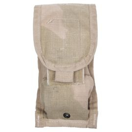 Single mag pouch, "Molle", 3 col desert, used 8,5 x 5 x 16 cm