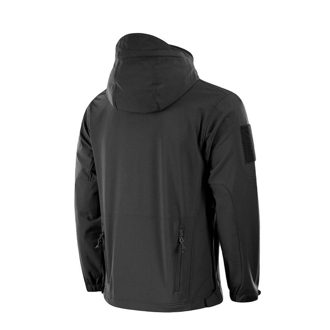 POLICE SOFTSHELL JACKET, BLACK - M-TAC