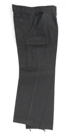 NADRÁG GERMAN MOLESKIN BLACK FIELD PANTS STONE-WASHED