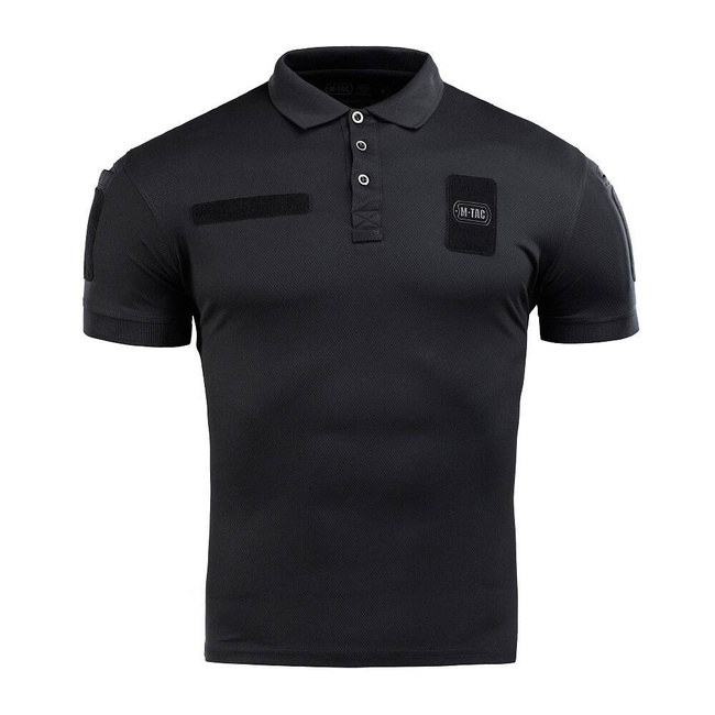 Elite Tactical Coolmax Polo T-Shirt - Black - M-TAC
