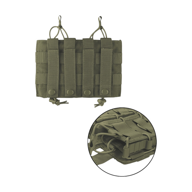 DUPLA TOK TÖLTŐHÖZ - NYITOTT TETEJŰ FLEX - ZÖLD OD - MIL-TEC