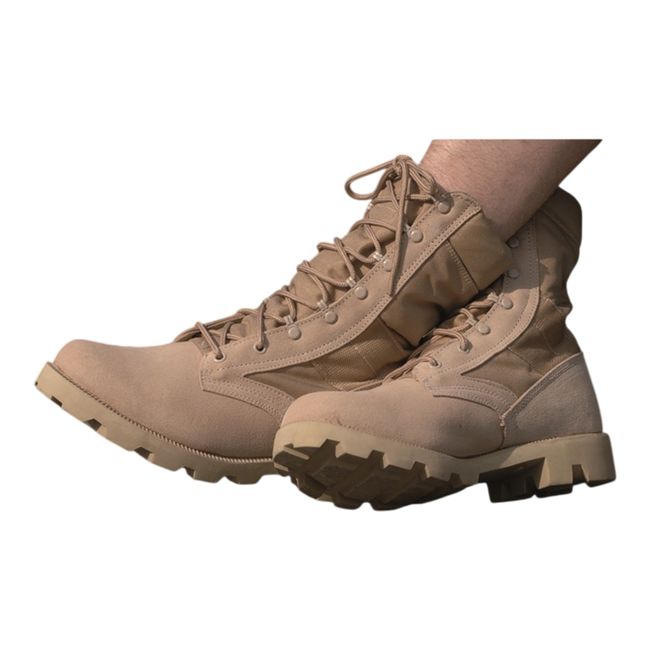 US KHAKI ′SPEED LACE′ DESERT PANAMA JUNGLE BOOTS