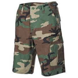US BDU BERMUDA - MFH® - WOODLAND STONEWASHED