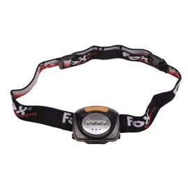 Fox fejlámpa 4+3 LED-es, fekete