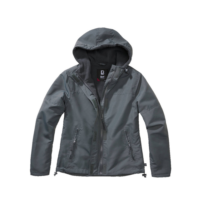 NŐI KABÁT - FRONTZIP SZÉLKABÁT - ANTHRACITE - BRANDIT