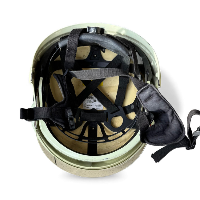 Tűzoltó/motoros sisak - Bullard Magma/MSA - Német hadsereg katonai felesleg - Használt