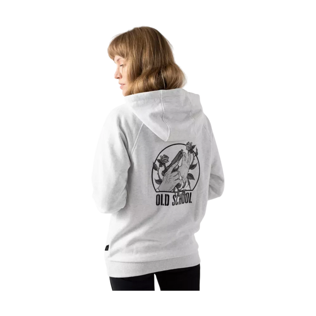 Old School Unisex Hoodie - Light Grey Melange - Helikon