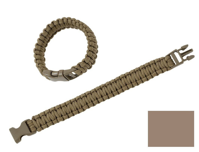 PARACORD SURVIVAL BRACELET - Coyote