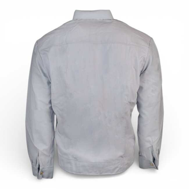 Szolgálati Ing Két Zsebbel és Hosszú Ujjakkal - Keletnémet Haditengerészet Katonai Surplus - Volksmarine der NVA - Kék - Újszerű