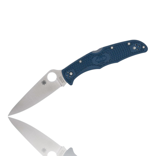 Spyderco Endura 4 Zsebkés - CPM SPY27 Acél - FRN Kobalt Kék Markolat - Sima Élű Penge