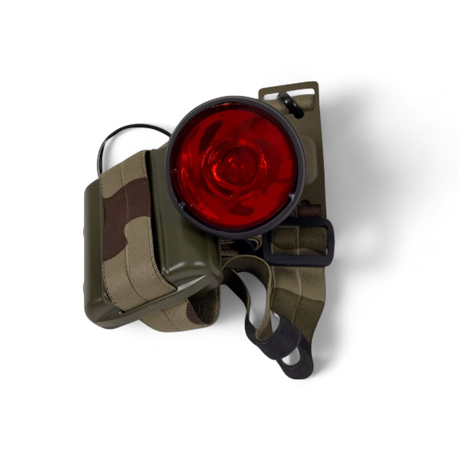 LAGO fejlámpa - Francia Hadsereg katonai felesleg - Zöld olíva/CCE-álca - Mint új