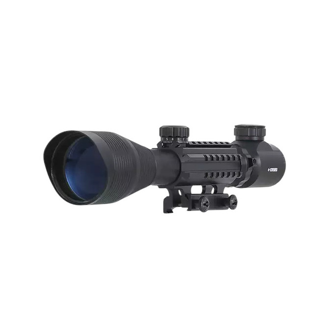 4-12X50EG RIFLESCOPE WITH INTEGRATED MOUNT - BLACK - PCS