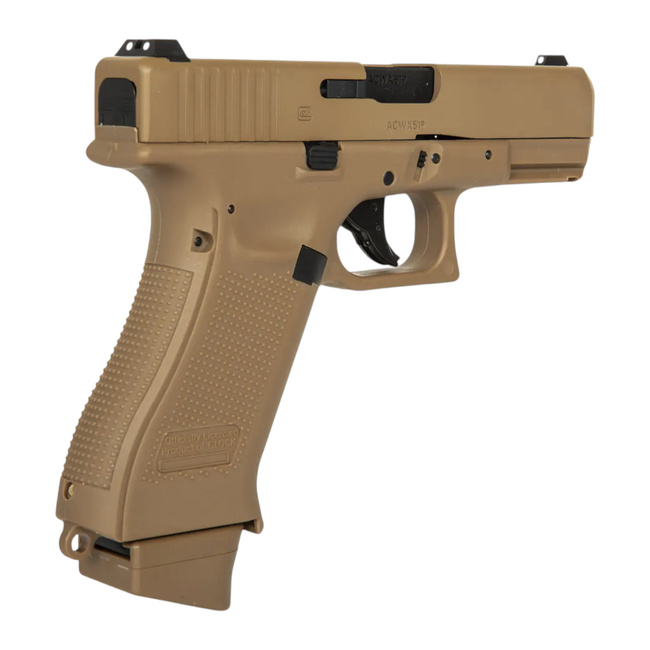 REPLIKA PISZTOLY - GBB GLOCK 19X CO2 - COYOTE BARNA
