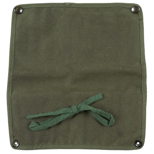 GB Bag for Gun Cleaning Set - Canvas - British Army Military Surplus - Olive Green - Used