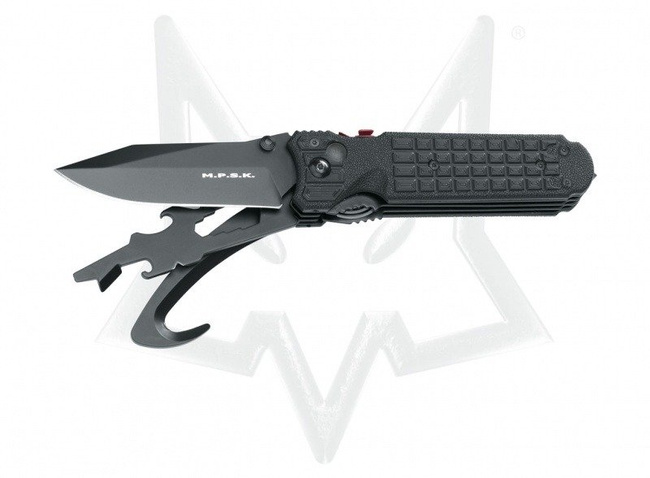Fox kés M.P.S.K. Multi Purpose Survival Knife - Survival Rescue fekete